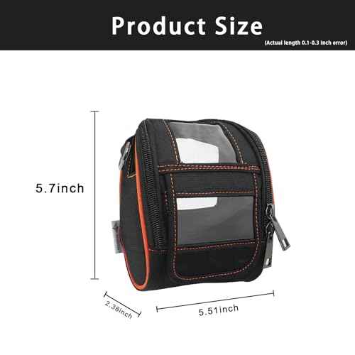 Carrying Case for Zebra ZQ220 ZQ310 ZQ320 - Portable Thermal Label Printer Bag with Shoulder Strap and Belt Clip, Easy Transport and Protection, Convenient Label Access