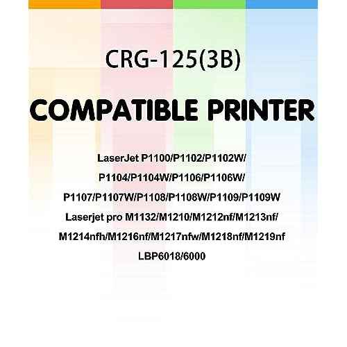 (Pack of 3) Compatible Replacement for Canon 125 Toner Cartridge CE285A (Black 3PK) to ImageCLASS MF3010 LBP6000 LBP6030w Toner Printer