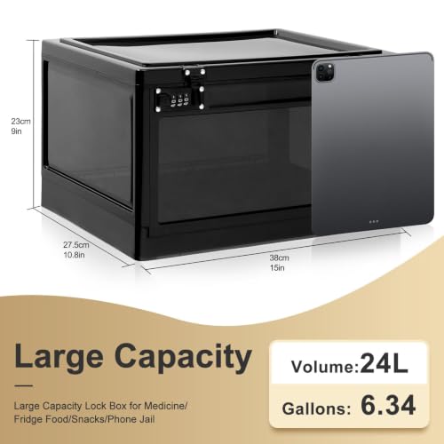 Lalifebuss Large Lock Box for Personal Items, 24 Litre Combination