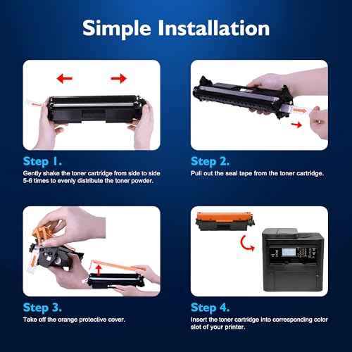 051H CRG051H Toner Cartridge Replacement for Canon 051H High Yield Black Toner Cartridge 051 CRG051 CRG-051H for imageCLASS MF264dw MF267dw MF269dw LBP162dw LBP161dn Printer (Black, 4-Pack)