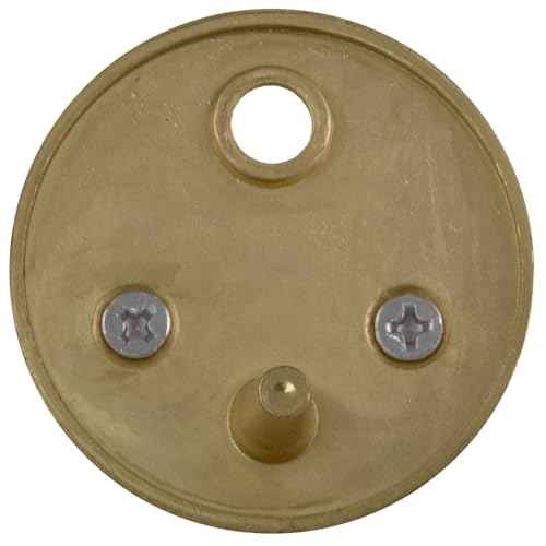 Dome Door Stop Wall Protectors with Rubber Stopper ? Satin Brass Floor Mounted Door Stoppers 10-Pack ? Design House, 188367
