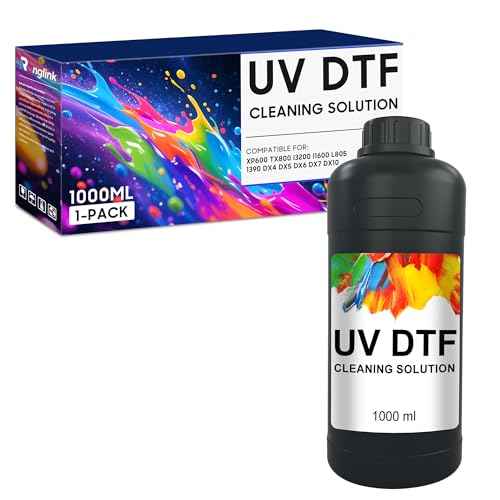 UV DTF Ink Cleaning Solution 1000ML Remanufactured for XP600 TX800 i3200 i1600 L805 1390 DX4 DX5 DX6 DX7 DX10 UV Sticker Printer Ink for UV DTF Printer Printing on UV DTF A B Films