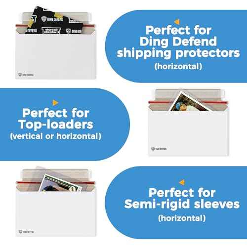110-Pack Card Shipping Envelopes - 7 x 4.35 Inches Trading Cards Self-Adhesive Mailers, Perfect Fit for Semi-Rigid Sleeves, Toploaders & Ding Defend Protectors - Hobby Mailing Supplies