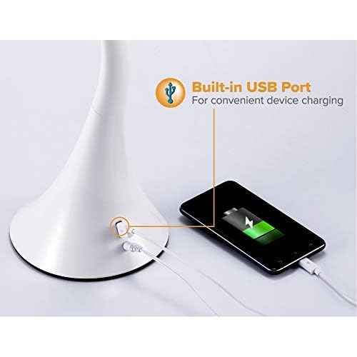 Bostitch Office Modern LED Desk Light, 8W, White (VLED1821WHITE-BOS)