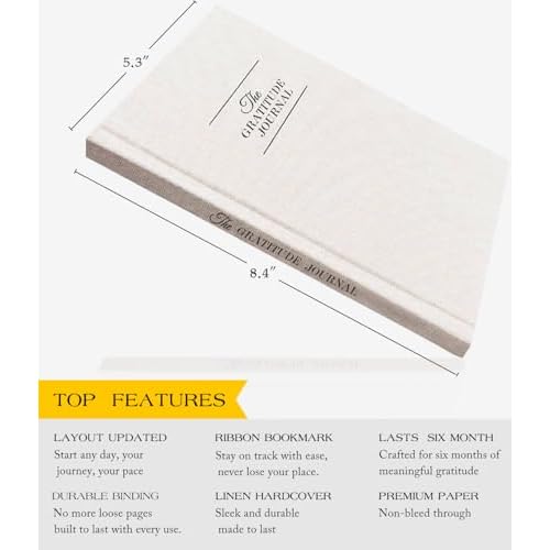 The Original Gratitude Journal - 5 Minute Gratitude Practice with Inspiring Prompts & Quotes for Mindfulness, Reflection & Personal Growth 2025 - Wellness Journal for Men & Women