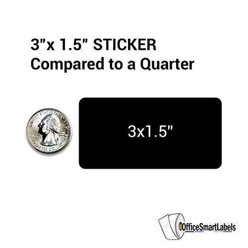 Consecutive Numbers [4001-5000] - 3" x 1.5" Number Stickers Labels White Inventory Prenumbered Sequential Labels Stickers Durable Laminated Vinyl Waterproof Numbered Stickers - 1 Roll, 1000 Labels