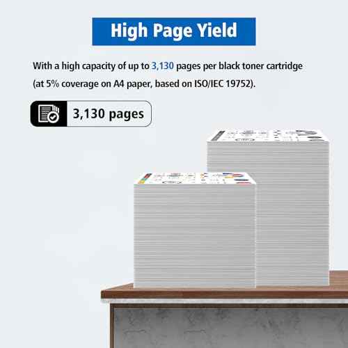 067H CRG067H 067 H Black Toner Cartridge Compatible for Canon imageCLASS LBP632Cdw MF653Cdw MF654Cdw MF656Cdw LBP633Cdw Printers High Capacity 3130 & 2350 Pages Indicate Toner Level (Black*1)