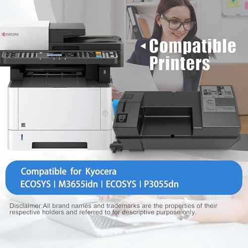 TK3182 TK 3182 Toner Cartridge Replacement for Kyocera TK-3182 TK3182 Black Toner for Kyocera ECOSYS M3655idn ECOSYS P3055dn Printer High Yield 21,500 Pages 2-Pack