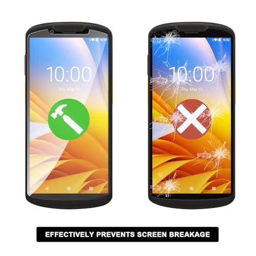 3pcs Tempered Glass Screen Protector for Zebra Symbol TC53 TC58 Handheld Barcode Scanner Mobile Computer, 9H Scratch-Resistant HD Protective Film