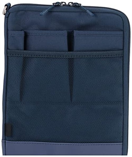 LIHIT LAB Laptop Sleeve, Water & Stain Repellent, Vertical for Backpack, 7.9" x 10.2", Navy (A7682-11)