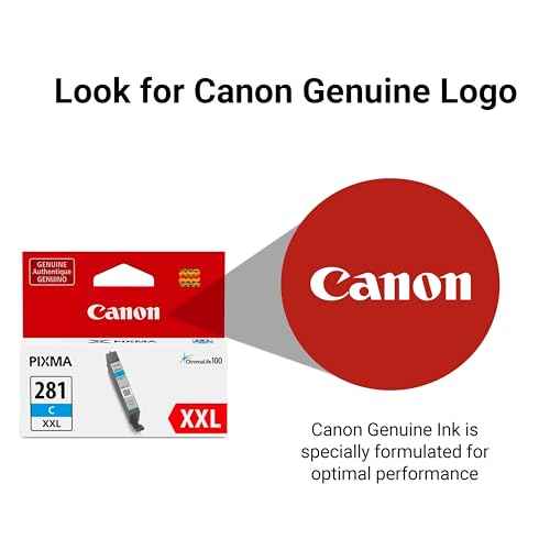 Canon CLI-281 XXL Genuine Cyan Ink Tank, Compatible with TR8520, TS9120,TS8120, TS6120, TS9521C/a, TS9520/a, TS8220, TS6220, TS8320, TS6320, TS702/a, and TR8620/a Series Printers