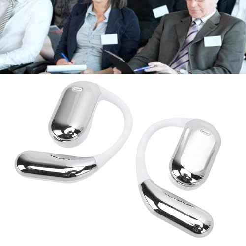 Real Time Language Translator Earbuds, AI Language Translator Earphone, Translation Earbuds 133 Languages for iOS Android, Music Playback, with LCD Screen (Silver)