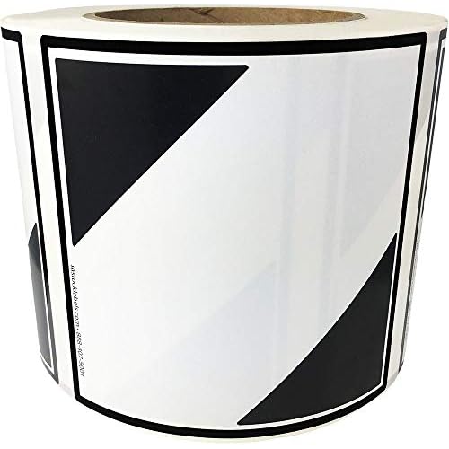 InStockLabels Limited Quantity Exception D.O.T. Labels, 4 x 4 Inch, 500 Adhesive Stickers on a Roll ? Diamond Shipping Labels for Hazardous Materials, Dangerous Goods, and Hazmat Packing