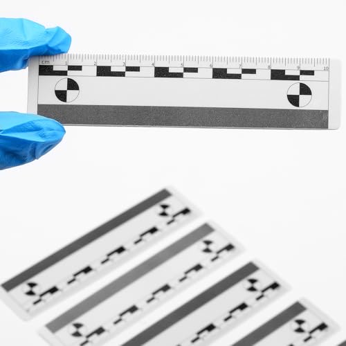 White Macro Photography Scale Markers - 10 Pack Evidence & Measurement Rulers