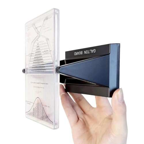 Desk Galton Board Experiment Kit with Bell Curve Demonstration, 12x12x17cm
