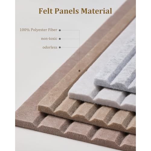 48x32 inches Large Bulletin Board, Decorative Felt Pin Board, 0.35¡° Thick Foldable Photo Display Board with Self-Adhesive Tape, Vision Board for School Home Kitchen Office Walls - Dark Camel