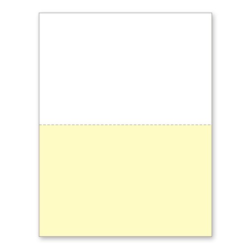 NextDayLabels - Pack of 500 Sheets 8-1/2 x 11" 2 Part Perforated Paper, Great for Invoices, Receipt, Statement etc. (White/Yellow)
