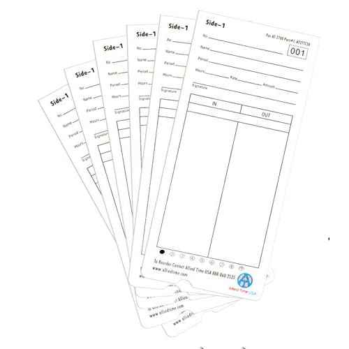 Genuine AT-2700 time Cards, 4-Packs of 50ea