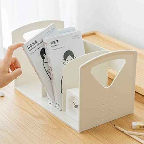 2 Pack Desk Book Shelves Small Desktop Bookshelf F Magazine Holder for Home School and Office