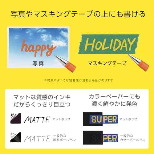 Pentel Ballpoint Pen Color Matte Hop Complete Set, 21 Colors K110-V21ST