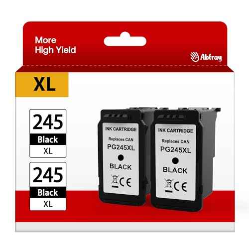 Remanufactured Ink Cartridge Replacement for Canon 245XL for PIXMA MG2420 MG2520 MG2522 MG2525 MG2920 MG2922 MG2924 MG3020 MG3022 MG3029 TR4520 TR4522 TS3120 TS202 Printer (Black 2 Pack)