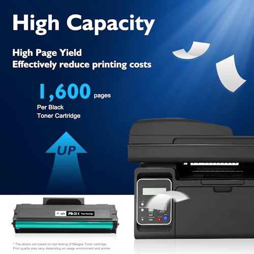 Compatible PB-211 Toner Cartridge Replacement for Pantum PB-211 PB211 PB-211E PB211EV Toner Cartridge Use for Pantum P2502W P2500W M6552NW M6550NW M6600NW M6602NW (Black, 2-Pack)