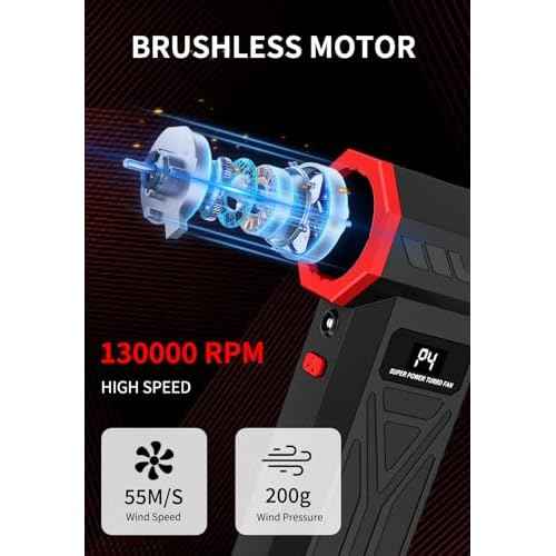 AS-S50 Electric Air Duster-130000RPM Super Power Cordless Air Duster, 4-Gear Adjustable Mini Blower with Fast Charging, Dust Blower for Computer, Keyboard, House, Outdoor and Car