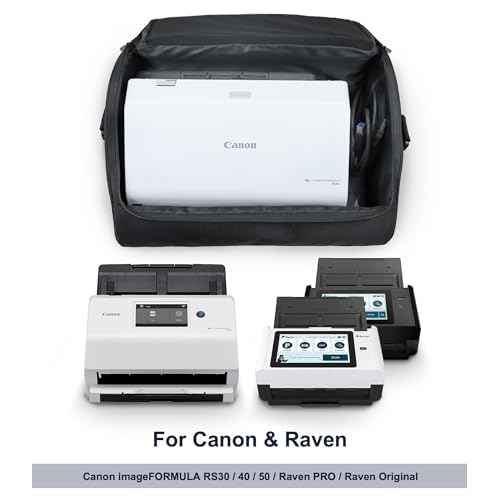 Plustek Large Document Scanner Carrying Case Bag ? for Plustek Scanner, Fujitsu Fi Series, Brother and Raven Scanner use, Dust-Proof, Anti-Static, Dust Cover & Protector