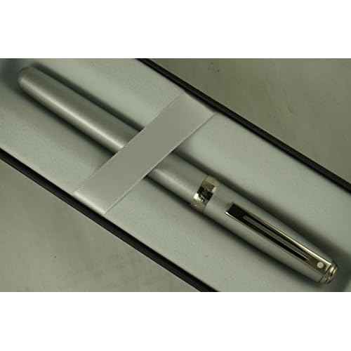 Sheaffer Prelude Rollerball Pen, Silver Shimmer with Nickel Appointments with Blue Refill