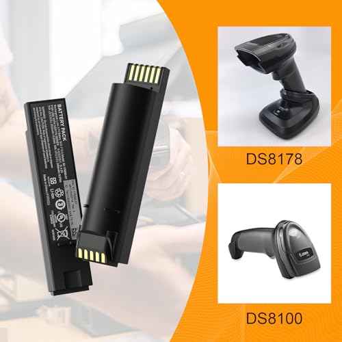 Zebra DS8178 Scanner Battery, Replacement 2500mAh Li-ion Battery for DS8100 Series (BTRY-DS81EAB0E-00/82-176890-01), Compatible with DS8178, DS8100, DS8170, DS6878-SR Scanners