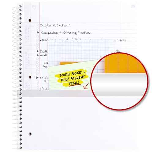 Five Star Spiral Notebook + Study App, 1 Subject, College Ruled Paper, 8-1/2" x 11", 80 Sheets, Fights Ink Bleed, Water Resistant Cover, Soft Petals Blue (820441F-ECM)