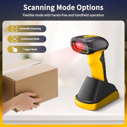 NetumScan RD-1288(NS) Industrial Waterproof Bluetooth QR Barcode Scanner - Model NSRS-1200, 7M Drop-Proof, Wireless Charging Stand