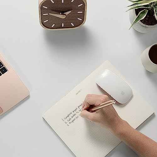 Mouse Pad Notepad for Professionals, 3 Pack, 9.8" x 7.9", 150 Sheets (50 Each), Minimalist, Gold Foiled, Dotted Layout, Executive's Desk Note Pad, To Do List Notepad, Eco-friendly, FSC¢â Certified Planner Pad
