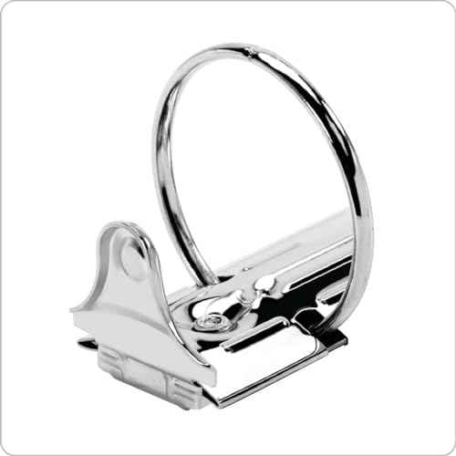Cardinal Economy 3-Ring Binders, 1", Round Rings, Holds 225 Sheets, ClearVue Presentation View, Non-Stick, White, Carton of 12 (90621)