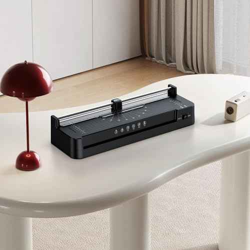 Locamp Laminator Machine,13-Inch,A3 Thermal Laminating with 50pcs Laminating Sheets&Accessories Office Desktop Laminate Machine,for Teachers Personal (BLACK-FN337)
