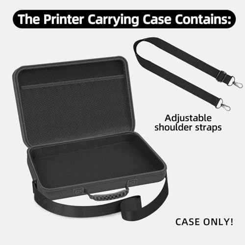 Hard Travel Case for Epson Workforce WF-110 / WF-100 Wireless Mobile Printer, Printer Storage Bag Organizer (Case Only)