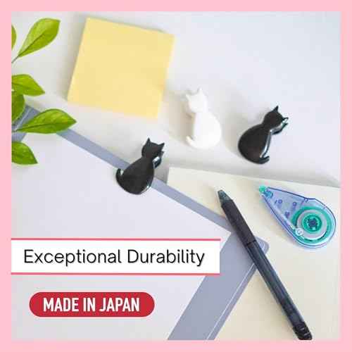 Sturdy & Cute Cat Chip Clips - Set of 6 Strong Grip for Snack Bags, Documents, Gift Bags Durable and Resilient | LOVE LOVE JAPAN