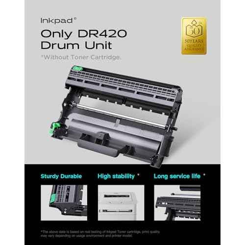 Compatible DR420 Drum Replacement for Brother DR-420 DR420 Compatible with HL-2270DW HL-2280DW MFC-7860DW MFC-7360N HL-2240 HL-2240D DCP-7065D DCP-7060D MFC-7240 Printer (2 Black, Not Toner)