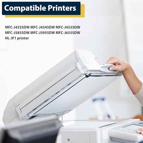 LC406XL Ink Cartridges High Capacity Replacement for LC 406XL LC406 for MFC-J4335DW, MFC-J6555DW, MFC-J4345DW, MFC-J5855DW, MFC-J4535DW,MFC-J6955DW Printer (Black, Cyan, Magenta, Yellow, 4 Pack)