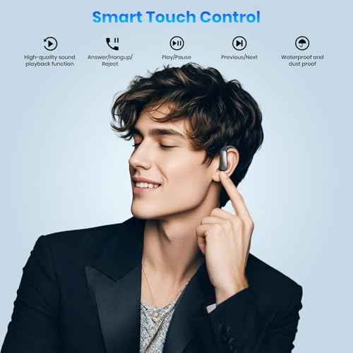 AI Translation Earbuds Real Time: OWS 3-in-1 Translator Earbuds for iOS & Android, Supporting 144 Languages with 60-Hour Battery Translator Headphones for Travel Business Meetings & Learning