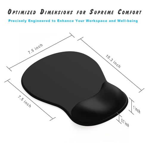 Demon Chest Pink Serenity ErgoComfort Gel Wrist Rest Mouse Pad - Ergonomic Office & Gaming Accessory