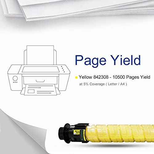 GREENRHINO Remanufactured (High Yield) Toner Cartridge Replacement for Ricoh IM C2000 / IM C2500 - 842308 (Yellow, 1-Pack)