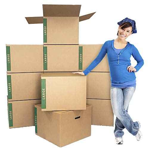 Large Moving Boxes Pack of 12 with Handles? 20" x20" x15" ? Cheap Cheap Moving Boxes.
