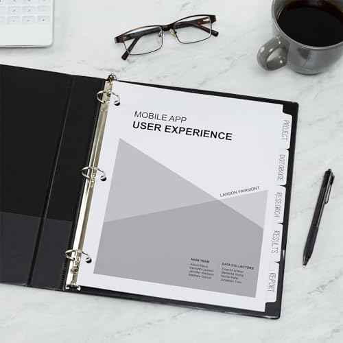 Avery Binder Tabs Divider ? Bulk 5?Tab Write?On Design, Tear?Resistant Reinforced Holes, Fits Standard 3?Ring Binder, White Recycled Index Paper, 36 Sets ? Ideal for Students & Offices