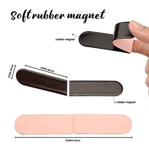 Magnetic Bookmarks, 15PCS Magnetic Cute Bookmark for Teacher, Women, Men & Kids - Solid Colorful Light Bookmarks (Pack of 15)