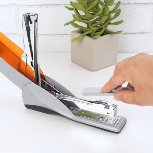 Swingline Optima 25 Sheet Capacity Stapler - Orange/Gray, Jam Free, Soft Grip (66402) - Pack of 1