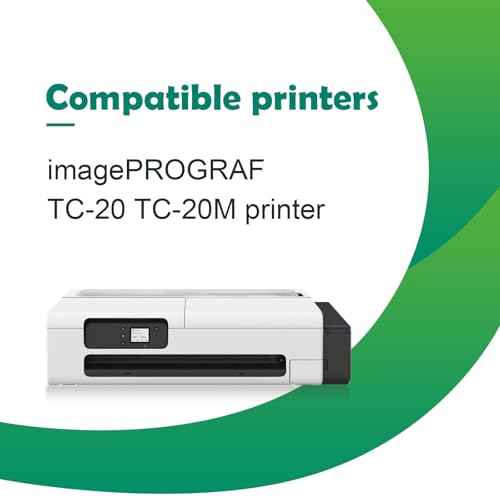 Compatible PFI-050 PFI 050 Ink Bottles Compatible with Canon PFI050 PFI-050BK PFI-050C PFI-050M PFI-050Y Ink Refill for imagePROGRAF TC-20 TC-20M Printer (4 Pack, BK C M Y)