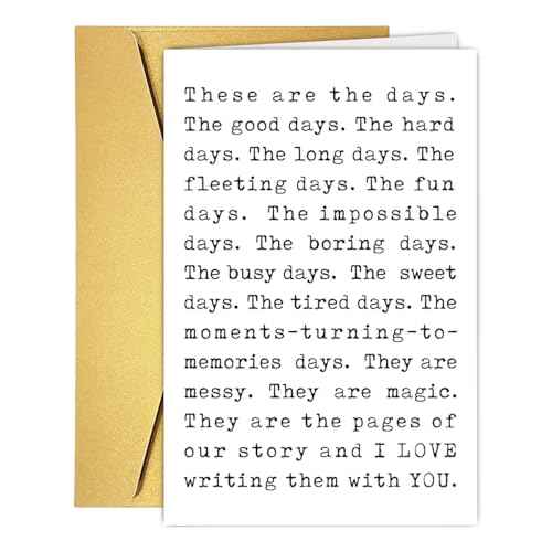 Romantic Anniversary Card&Gift for Husband Wife Couple Partner Spouse, Love You Card for Boyfriend Girlfriend, I Love you Card for Fiance Fiancee Him Her