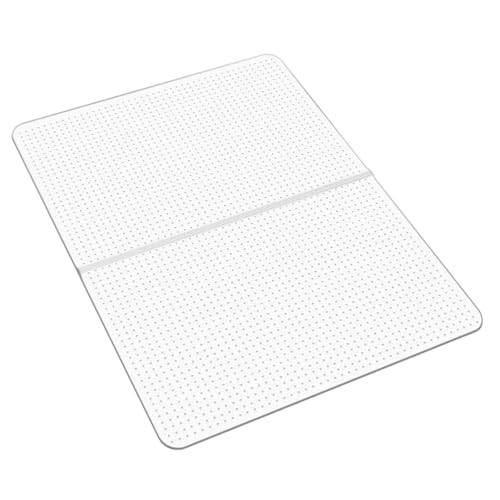 VEVOR Chair Mat, 36 x 48 Inch Office Chair Mat for Carpeted Floors, Plastic Floor Protector Rug with Studded, Non-Slip & Easy to Clean, Smooth Glide Under Desk Rug for Home Office (Rectangular)
