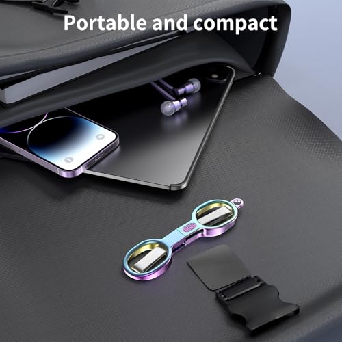 2 Pcs Folding Stainless Steel Portable Mini Travel Scissors, Safety Foldable Pocket Badge Small Scissors All Purpose for Travel, Home, Office, Craft, Sewing, Nurse Accessories